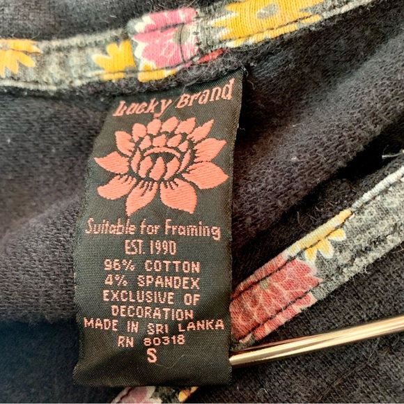 Lucky Brand Embroidered Sweatpants Yoga Pants- Bird, Rooster, Peacock - Picture 11 of 14